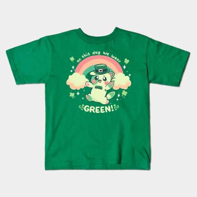 We Wear Green Kids T-Shirt by TechraNova